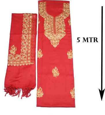 Vrinde Wool Embroidered Salwar Suit Material