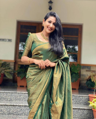 Kanjivaram Jacquard Printed Blouse Material