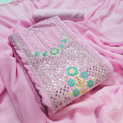 Aahira Georgette Embroidered Salwar Suit Material
