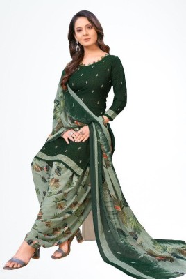 INITHI Polyester Printed Salwar Suit Material