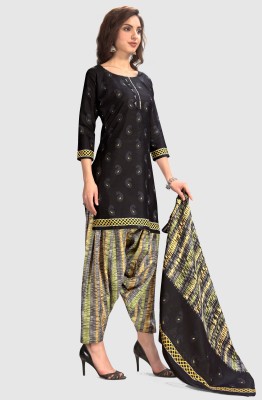 Merira Cotton Blend Printed Salwar Suit Material