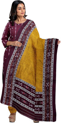 KALPRA FASHION Pure Cotton Embroidered Salwar Suit Material