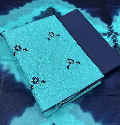Ishika Creation Pure Cotton Embroidered Salwar Suit Material