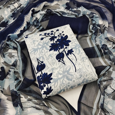 WONAYA Crepe Printed Salwar Suit Material