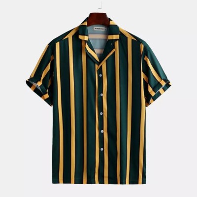 Fashion Point Cotton Blend Striped Shirt Fabric