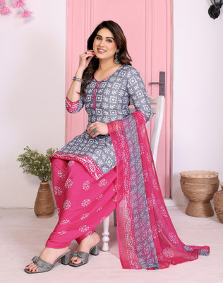 YASHIKA Crepe Printed Salwar Suit Material