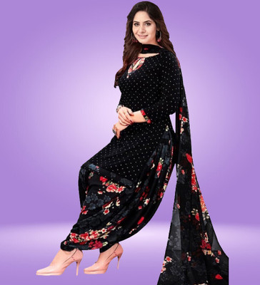 JESVI Crepe Printed Salwar Suit Material