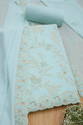 soch Georgette Floral Print Salwar Suit Material