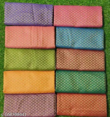 Vragi Jacquard Embroidered Blouse Material