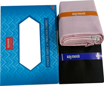 Raymond Cotton Blend Self Design Shirt & Trouser Fabric