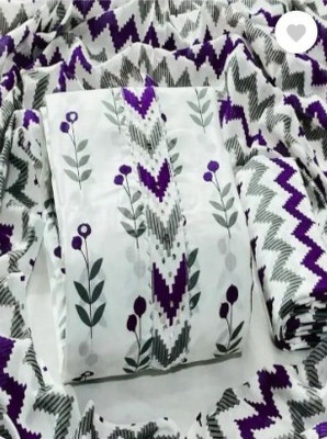 Stylish Designer Cotton Blend Printed Kurta & Churidar Material