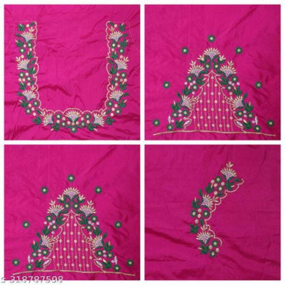 aai k Cotton Silk Embroidered Blouse Material
