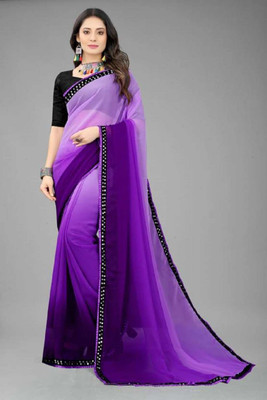PRIHAL ART Self Design, Woven Daily Wear Cotton Silk Saree(Multicolor, Purple)