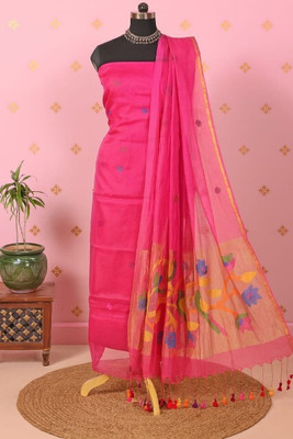 Uniquefashion Muslin Embroidered Kurta & Churidar Material