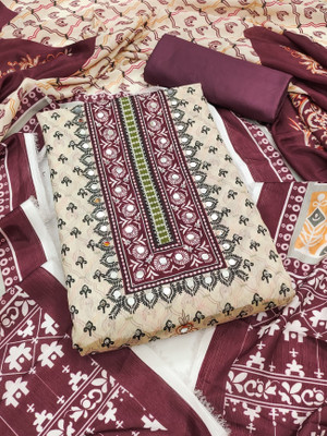 PANZORA Muslin Printed Salwar Suit Material