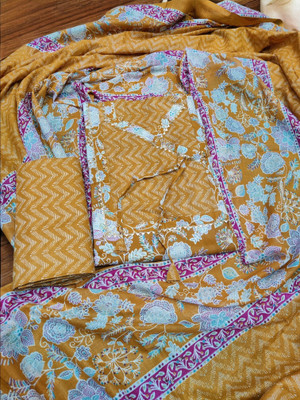 REET MAHAL Pure Cotton Floral Print Salwar Suit Material