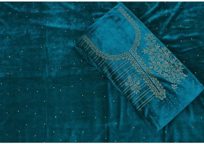 THIRA Velvet Embellished Salwar Suit Material