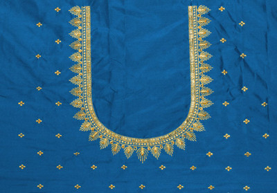 moltera Cotton Silk Embroidered Blouse Material