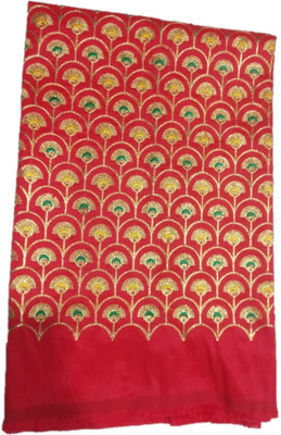 Dudheeba Textiles Silk Blend Embroidered Blouse Material