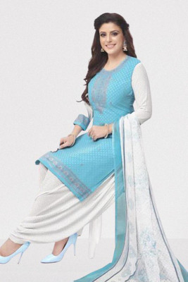 Hidhasha Crepe Printed Salwar Suit Material