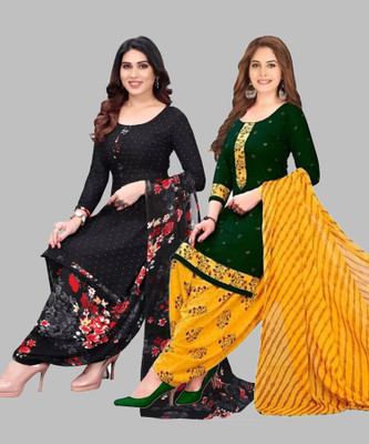 HouseOfCommon Crepe Printed Salwar Suit Material