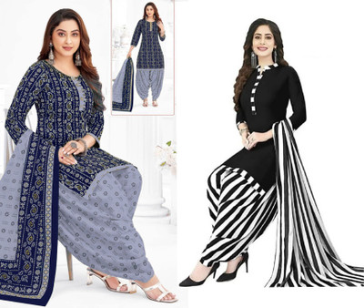 HouseOfCommon Crepe Self Design Salwar Suit Material