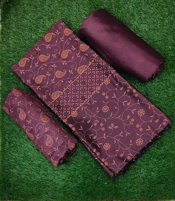ST SAHIB TEXTILE Wool Solid Salwar Suit Material