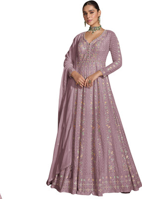 Gangotri Chiffon Embroidered Salwar Suit Material