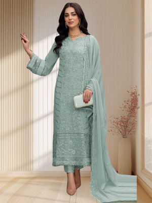 Amit Georgette Embroidered Salwar Suit Material