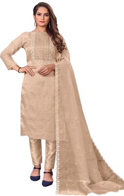 Julee Organza Embroidered Salwar Suit Material