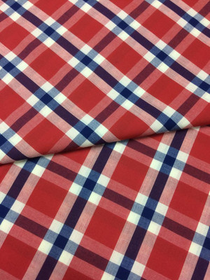 KRISDEE Pure Cotton Checkered Shirt Fabric