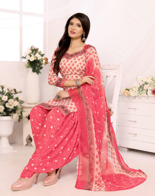 THIRA Crepe Printed Salwar Suit Material