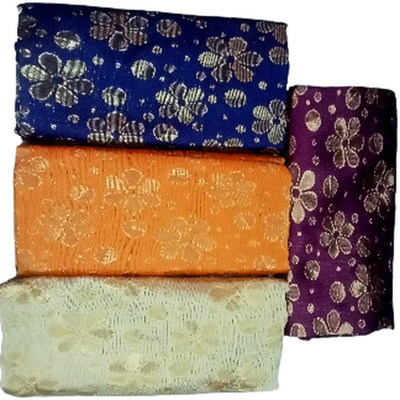 Cotton colors Cotton Blend Self Design Blouse Material