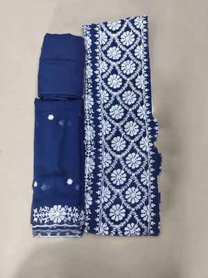 ETHNICBRITY Georgette Embroidered Salwar Suit Material