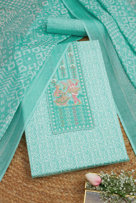 soch Cotton Blend Printed Salwar Suit Material