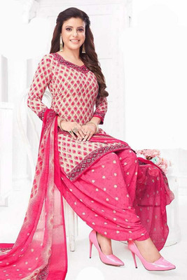 SIMPLYETHNIC Crepe Printed Kurta & Churidar Material