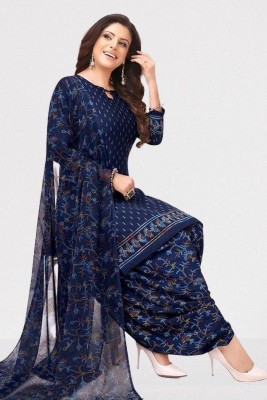 VERCO Crepe Printed Salwar Suit Material