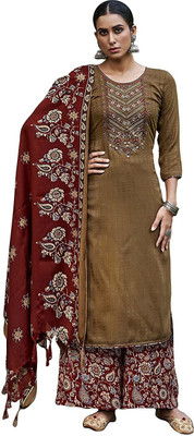 HouseOfCommon Wool Embroidered Salwar Suit Material