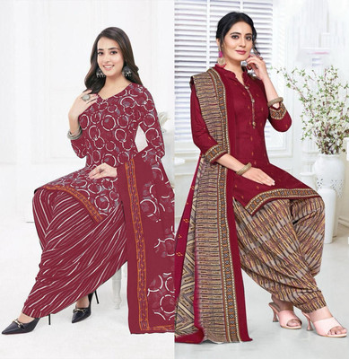 laxmi creation Crepe Printed Salwar Suit Material