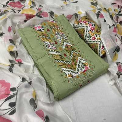 dastoori Pure Cotton Printed Salwar Suit Material