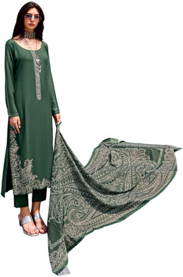 HouseOfCommon Wool Embroidered Salwar Suit Material