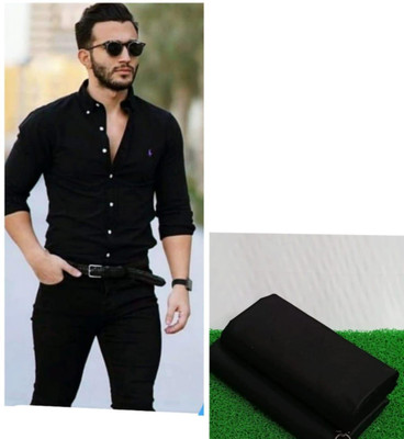 YANA CREATION Cotton Blend Solid Shirt & Trouser Fabric