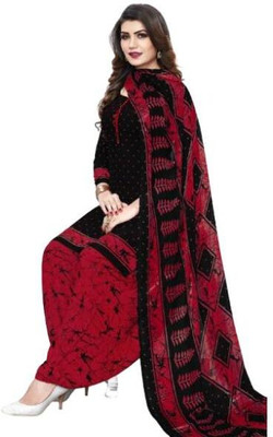 EverEthnic Cotton Blend Printed Salwar Suit Material