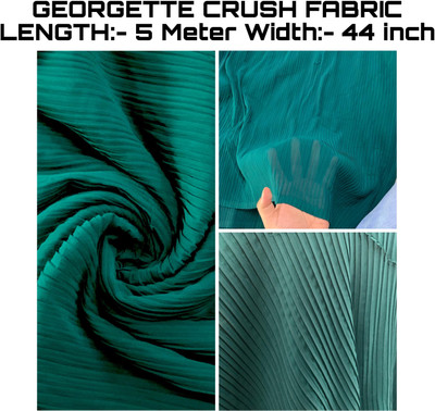 KRISHNAM TRENDS Georgette Self Design Multipurpose Running Fabric