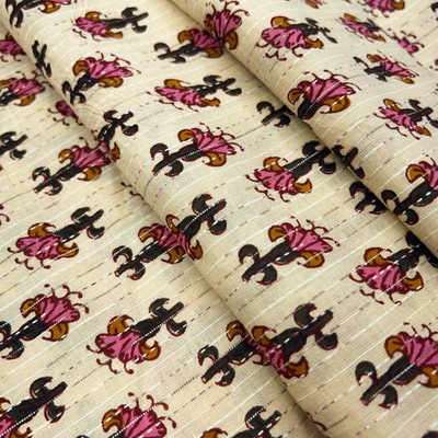 LCX Pure Cotton Floral Print Multi-purpose Fabric