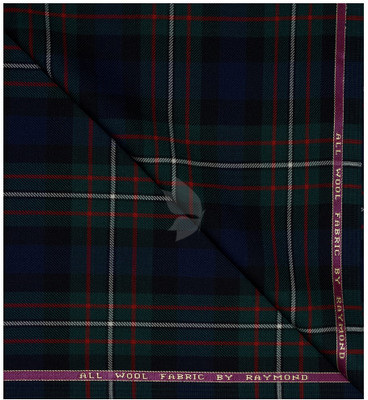 Raymond Wool Checkered Trouser Fabric