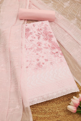 soch Cotton Blend Floral Print Salwar Suit Material