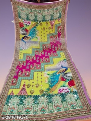 Tathastufeb Silk Blend Printed Blouse Material