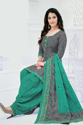 SIMPLYETHNIC Crepe Printed Kurta & Churidar Material
