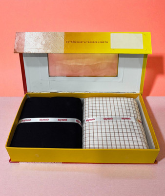 Raymond Cotton Blend Checkered Shirt & Trouser Fabric
